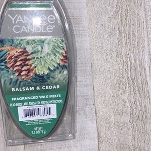 Yankee candle melts Balsam and cedar